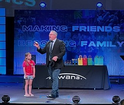 Magician in Grove, Oklahoma, Magician Carlos David, Magic Show, Magician in Tulsa, Oklahoma,Carlos David Performing Magic at Awana Awards in 2023