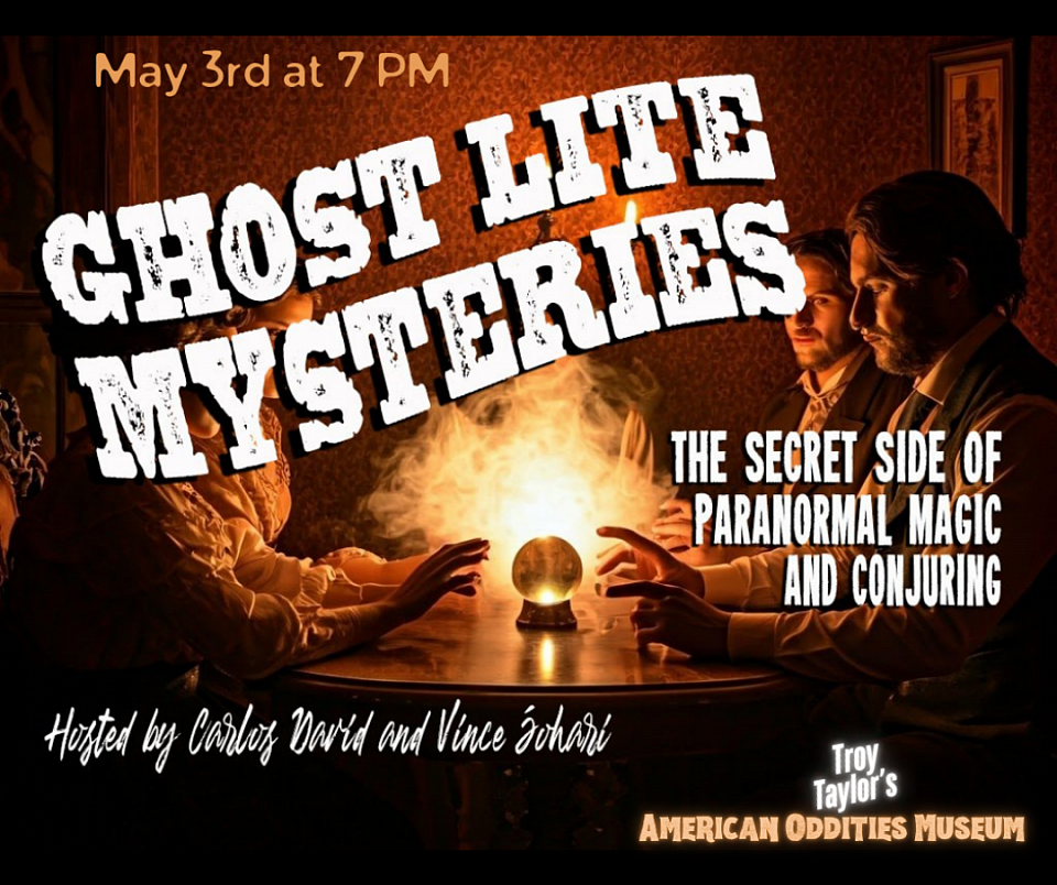 Magician Carlos David,Ghost Lite Mysteries Magic Show, The American Oddities Museum