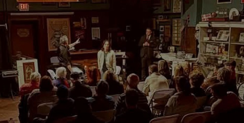 Magician Carlos David at Troy Taylor's American Oddities Museum